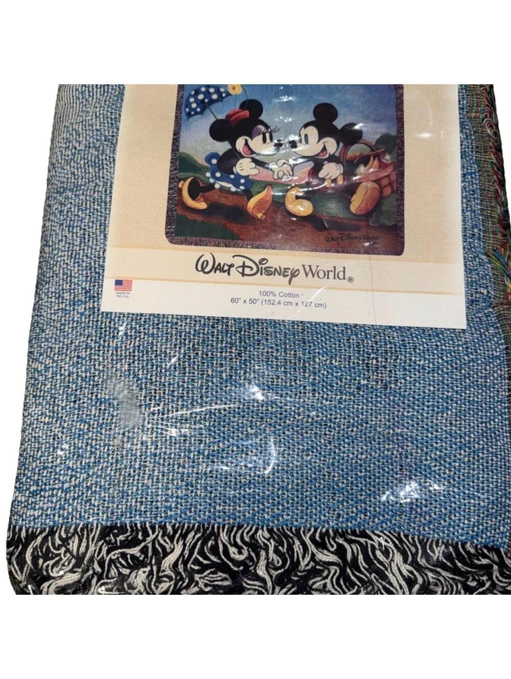 Authentic Walt Disney World Tapestry Woven Throw Blanket - Picture 2 of 4